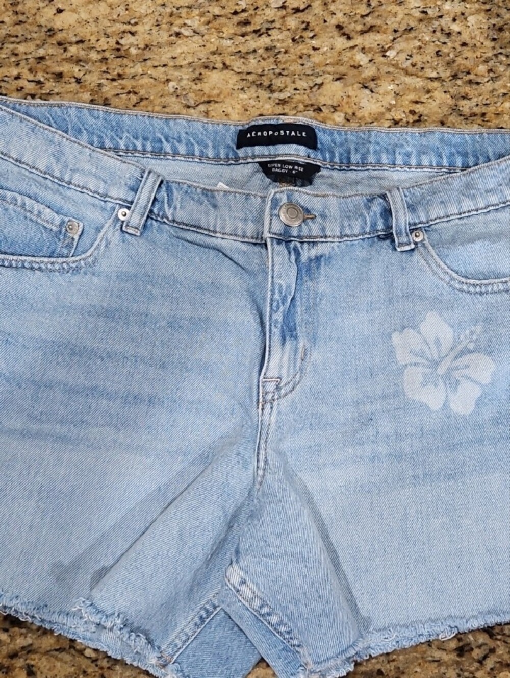 Aeropostale Super Baggy Low Rise Denim Shorts 16